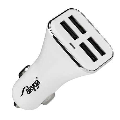 EAN 5901720133731 - Akyga AK-CH-09 cargador de dispositivo móvil GPS, Batería portátil, Smartphone, Tableta Plata, Blanco Enc imagen 1