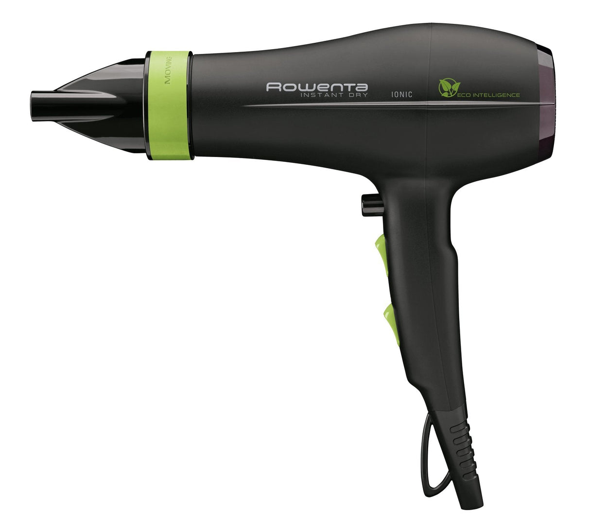 Secador De Pelo  Rowenta Eco Intelligence Cv 6030, Negro/Verde Cv 6030