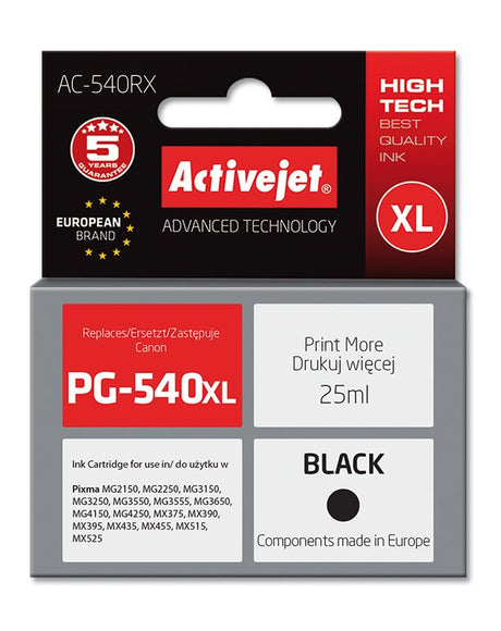 EAN 5901443019640 - Activejet AC-540RX cartucho de tinta 1 pieza(s) Compatible Negro imagen 1