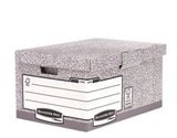 Fellowes Maxi Contenedor De Archivos Con Tapa Fija Gris