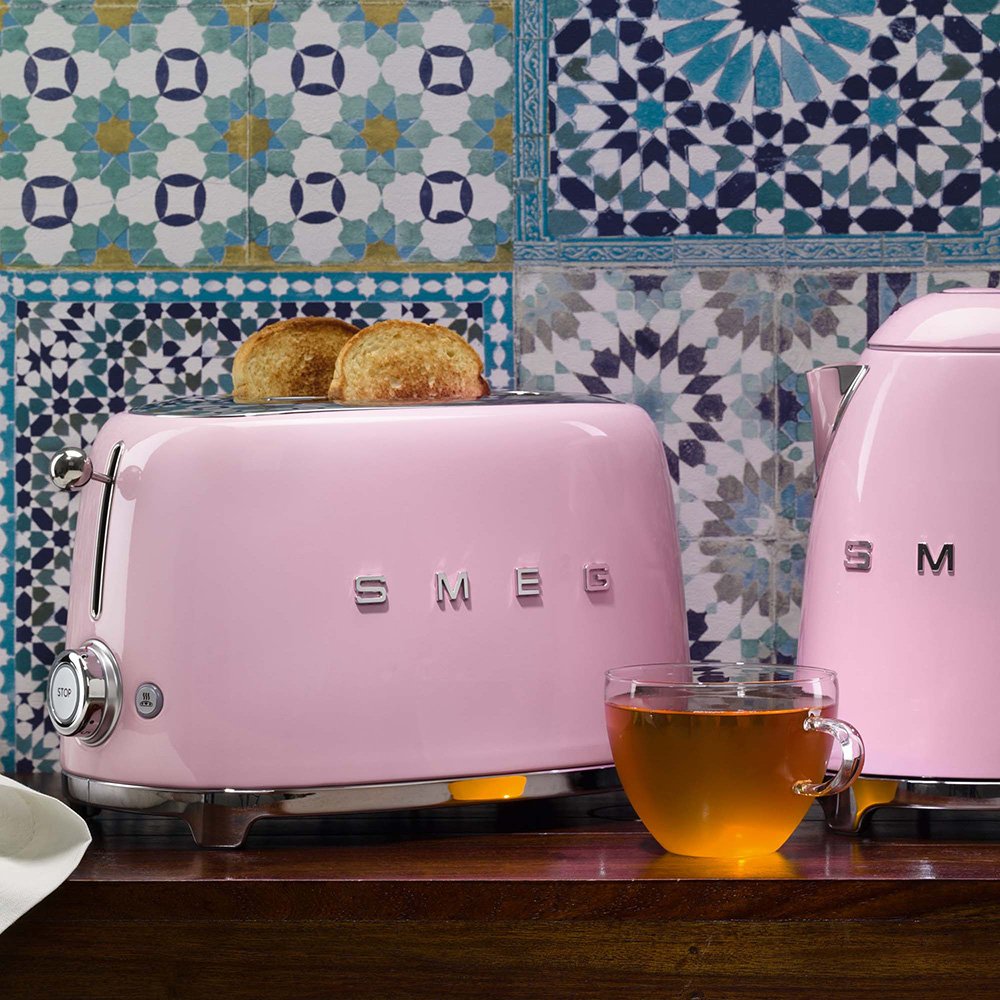 Tostadora Smeg Estilo Años 50 Tsf03pkeu,