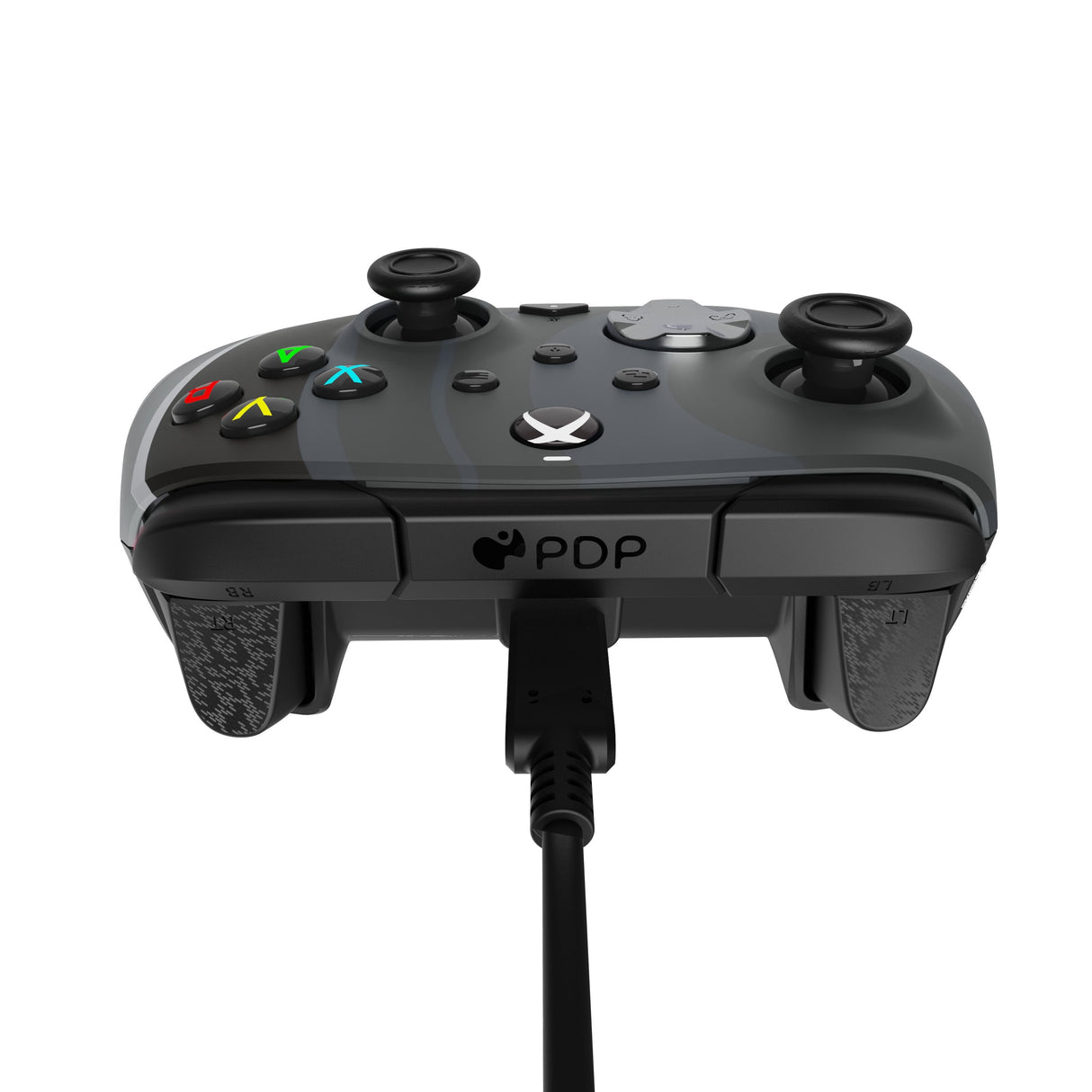 Pdp Rematch Radial Black Mando Con Cable Para Xbox X S One Pc