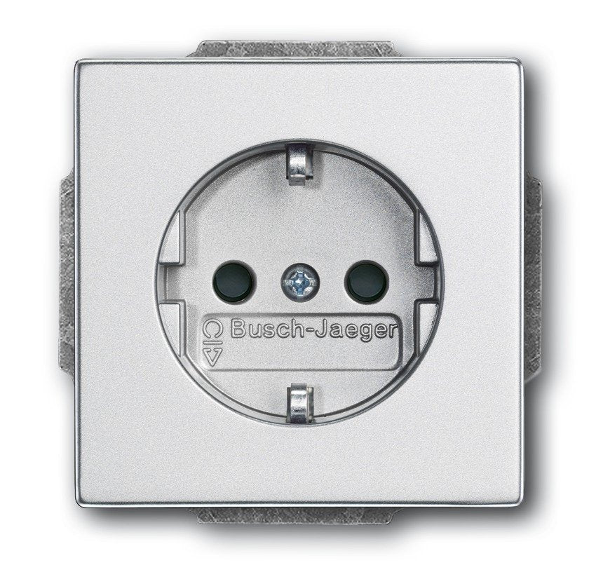 Busch Jaeger 20eucks-83 Steckdosen-Einsatz Future Linear Alusilber