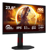 Monitor Aoc 24g4zr Gaming 23.8" 16:9 Fast Ips 260hz 1920x1080 Has 130mm 2xhdmi 2.0 Dp 1.4