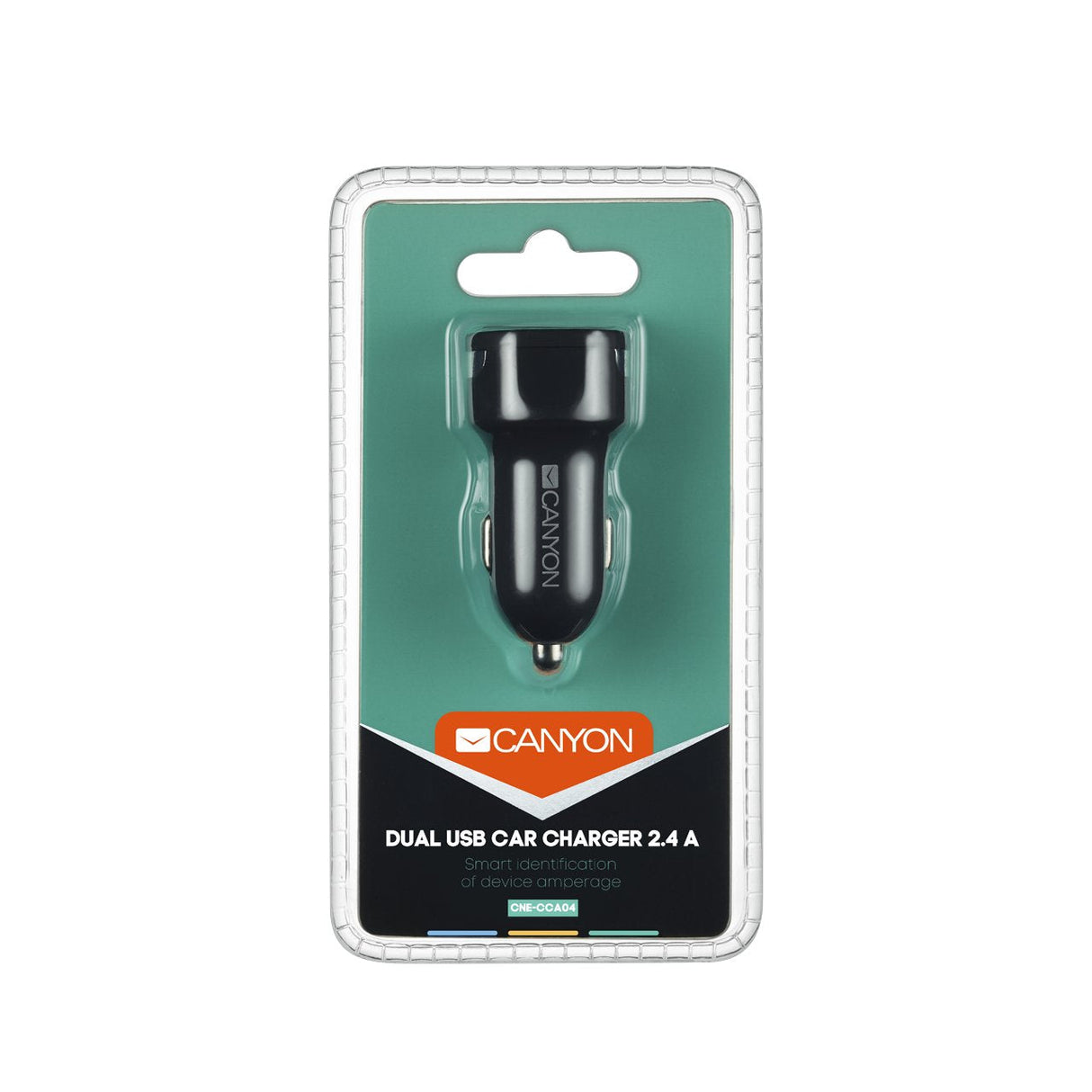 Canyon Cargador Para Coche 2port 2.4a,2xusb-A Negro