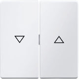 Berker 16256089 Wippen M Aufdruck Symbol Pfeil Polarweiss Samt