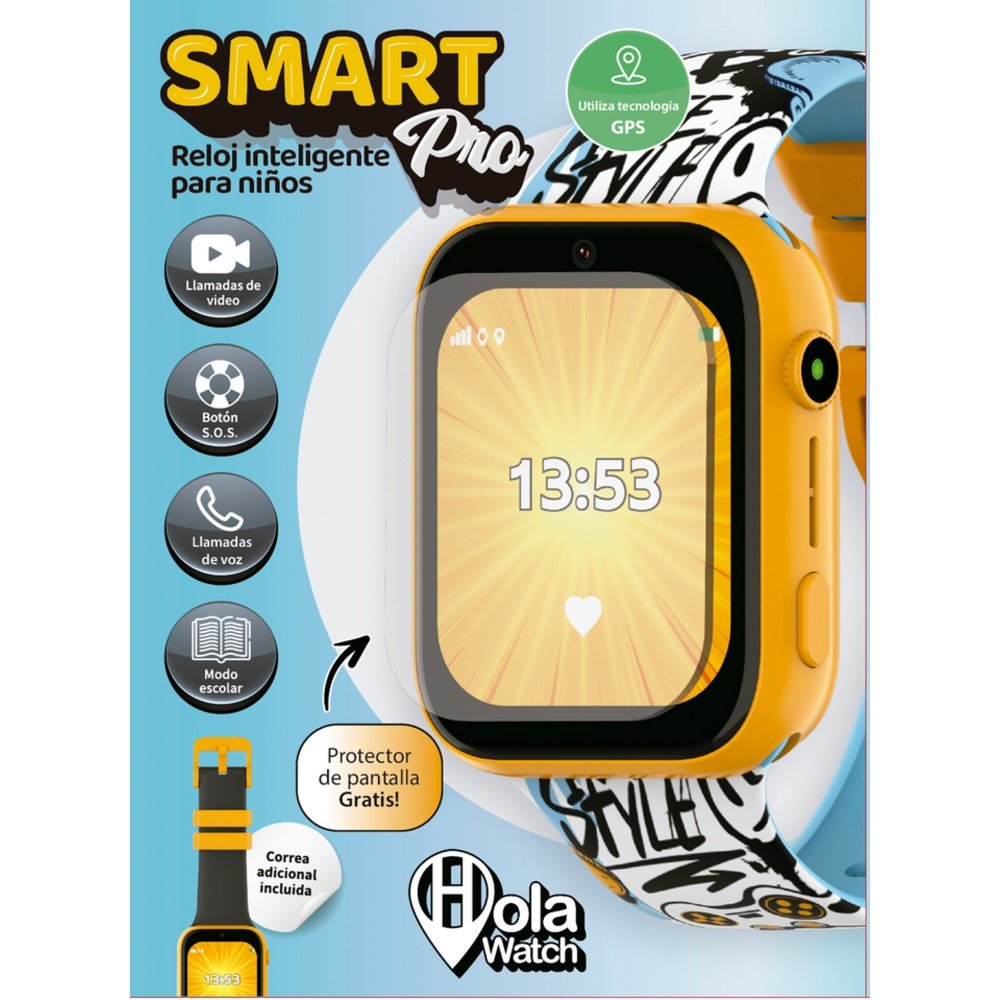 Hola Watch Smart Pro Negro Smartwatch Para Niños 1.83" 4g