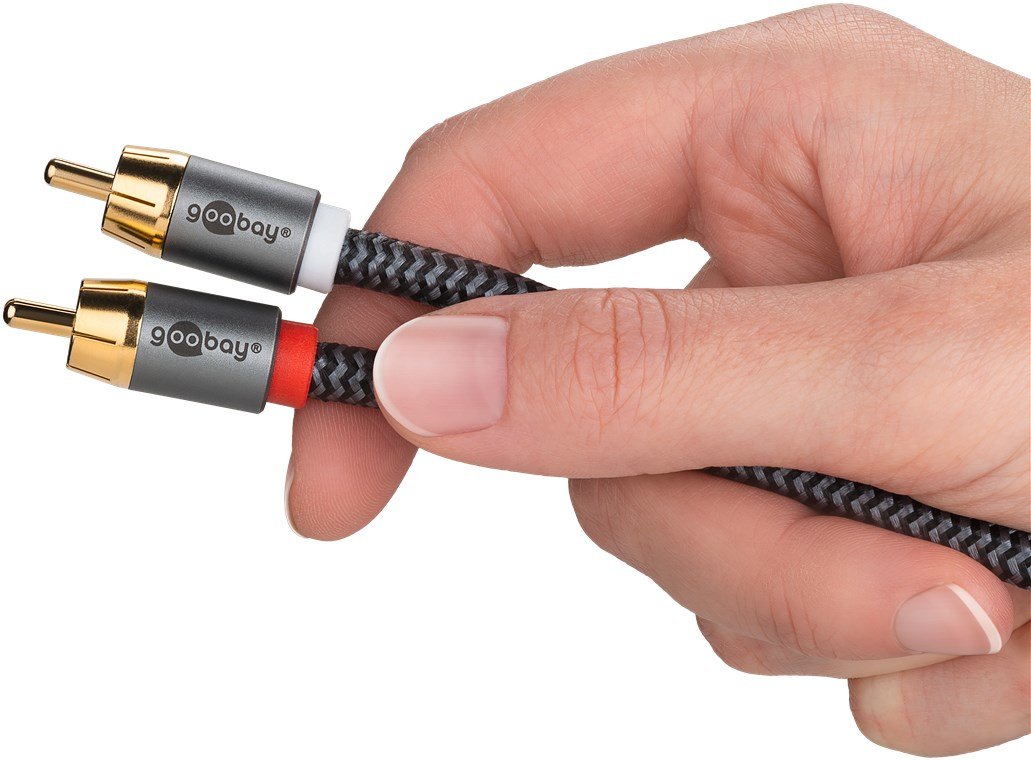 EAN 4040849653025 - Goobay 65302 cable de audio 5 m 2 x RCA RCA Negro, Plata imagen 9
