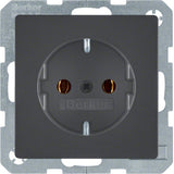 Berker 47436086 Steckdose Schuko Q.1 Q.3 Anthrazit, Samt