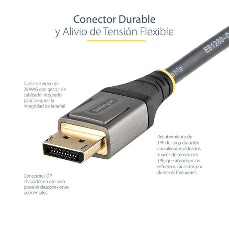 EAN 65030889285 - StarTech.com DP14VMM5M cable DisplayPort Gris, Negro imagen 8