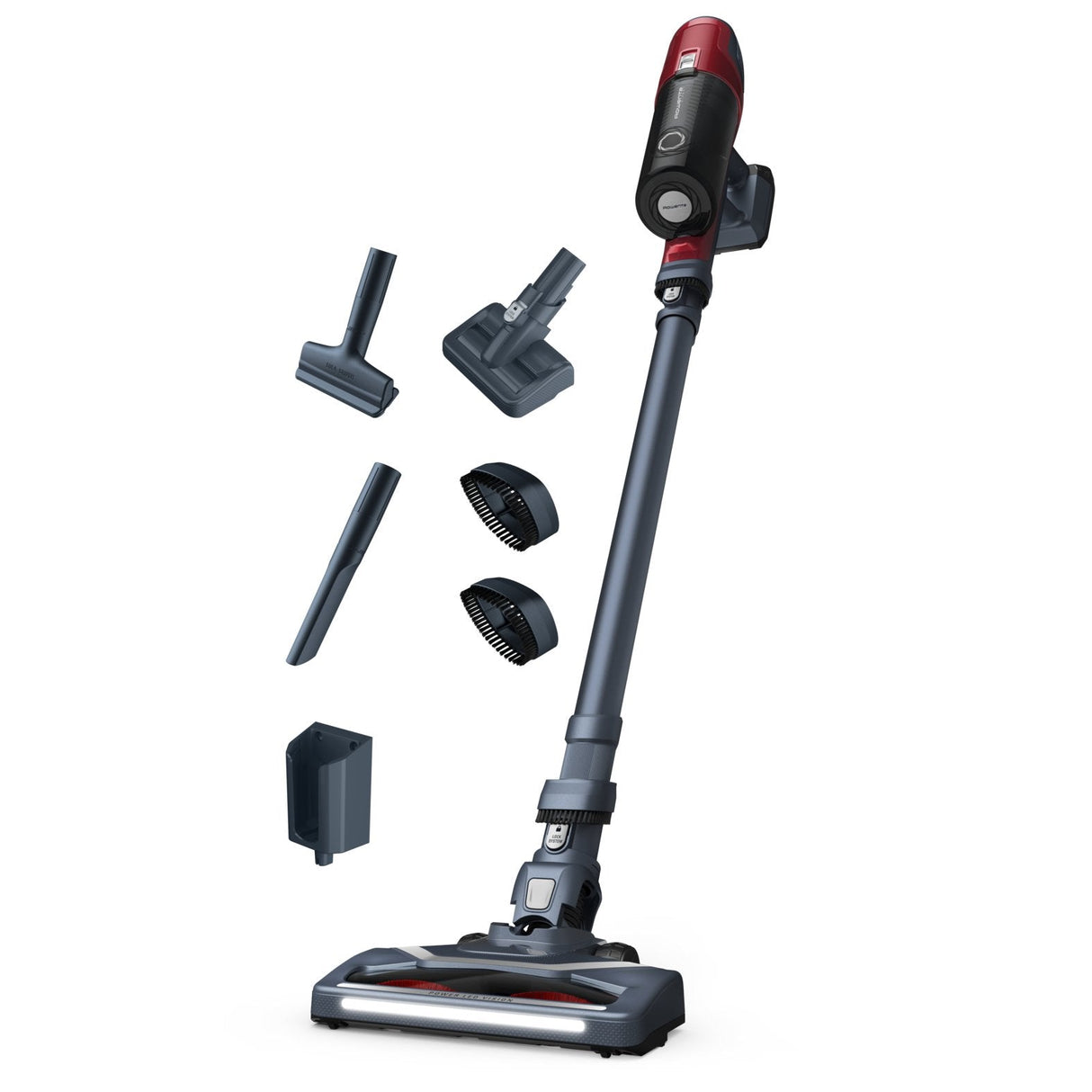 Aspirador Rowenta X-Pert 6.60 Animal Rh6878wo De Varilla Negro/Rojo Rh6878