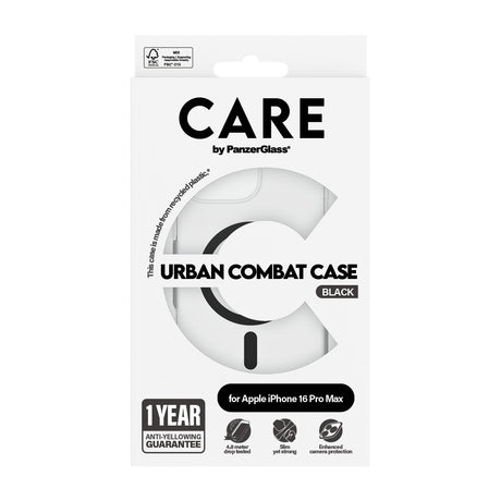 EAN 5715685004148 - PanzerGlass CARE™ by ® Urban Combat Case Transparent w. Black MagSafe iPhone 16 Pro Max funda para teléfo imagen 3