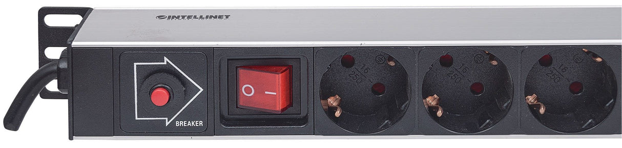 EAN 0766623714044 - Intellinet 714044 unidad de distribución de energía (PDU) 12 salidas AC 1U Negro imagen 4