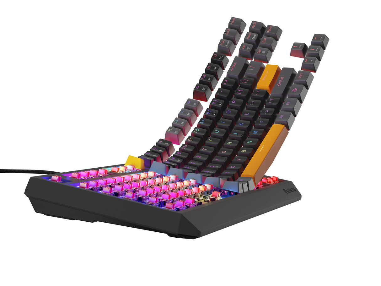 Genesis Thor 230 Tkl Anchor Gray Positive Rgb Outemu Red
