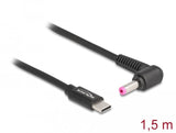 Delock Notebook Ladecable Usb Type-C Stecker Zu Hp 4,8 X 1,7 Mm Stecker
