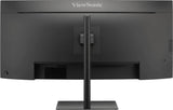 Viewsonic Vg3419c-2 34" Va Uwqhd Curved 1500r 120hz 300cd M2 3.5ms Hdmi2.0 Dp Usb-B Usb-Ax2 Rj45 Height