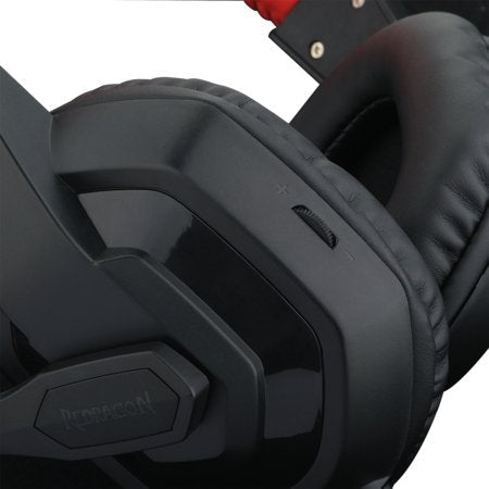Redragon H120 Ares Auriculares Gaming Con Microfono Plegable - Diadema Ajustable - Almohadillas Acolchadas - Cable De 2m