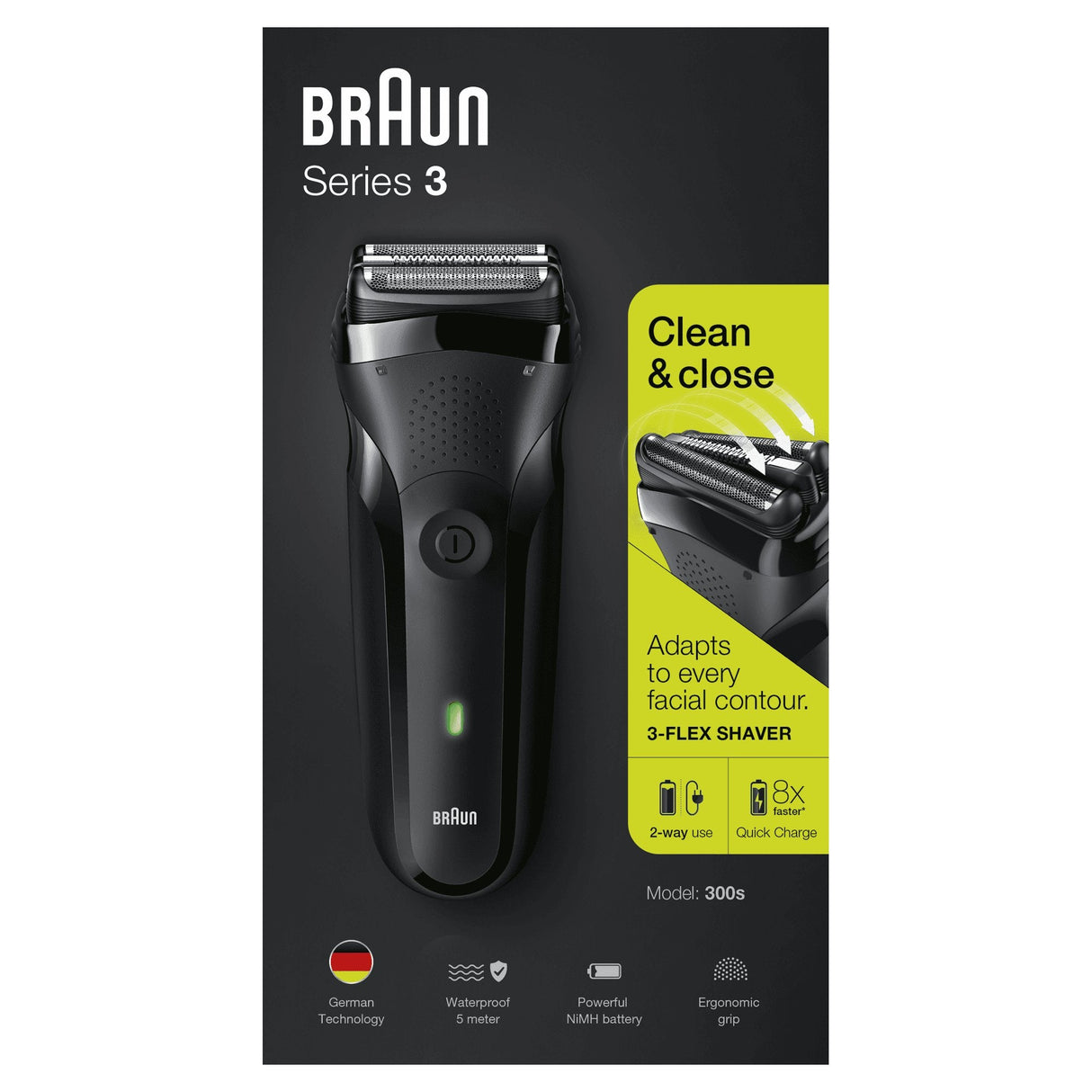 Afeitadora Braun Series 3 300s Con Batería