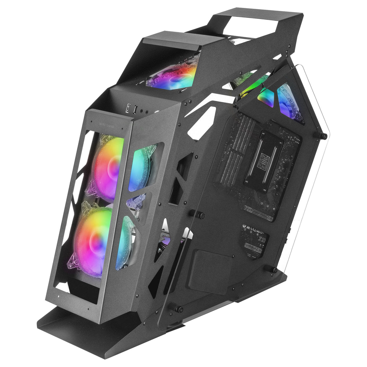 Caja Pc Marsgaming Minitorre Microatx Mc61 Negro