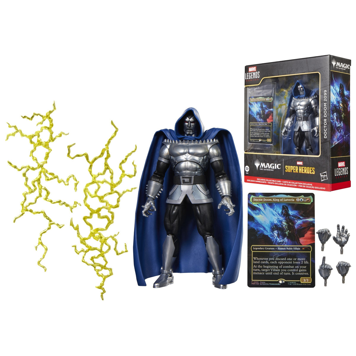 Figura Hasbro Marvel Legends Series X Magic: The Gathering Dr. Doom 2099