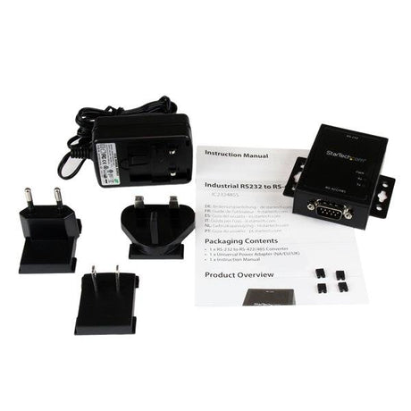 EAN 0065030852555 - StarTech.com IC232485S convertidor, repetidor y aislador en serie RS-232 Negro imagen 4