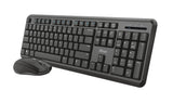 Trust Tkm-350 Tastatur Und Raton Set, Cablelos, Deutsches Qwertz-Layout, Flüssigkeitsgeschützt