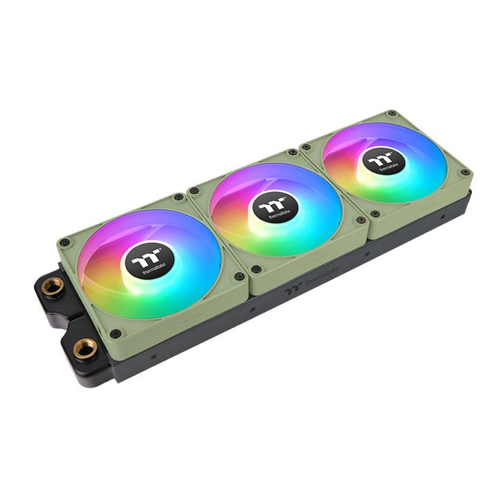 Ventilador Pc Thermaltake Ct120 Ex Argb Sync De Refrigeración Para Pc Verde Claro, Paquete De 3 Cl-F196-Pl12mg-A