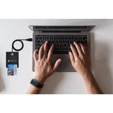EAN 8051128108521 - Techly I-CARD CAM-USB2TYC lector de tarjeta inteligente Interior USB USB 2.0 Negro imagen 5