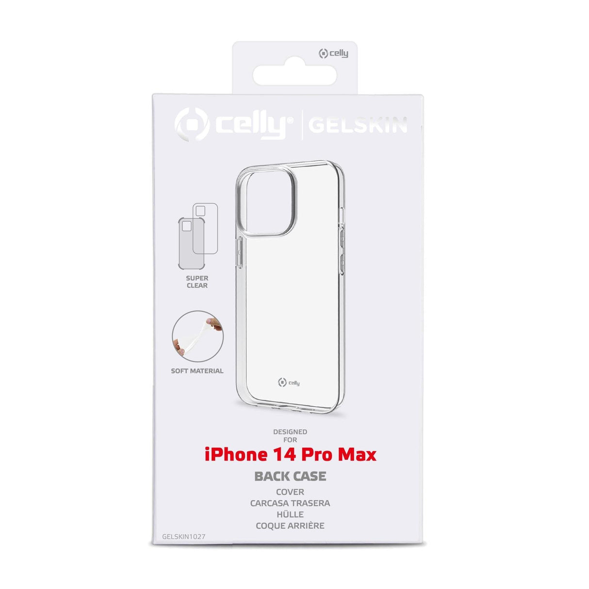 Celly Gelskin Funda Para Iphone 14 Pro Max 17 Cm (6.7") Transparente