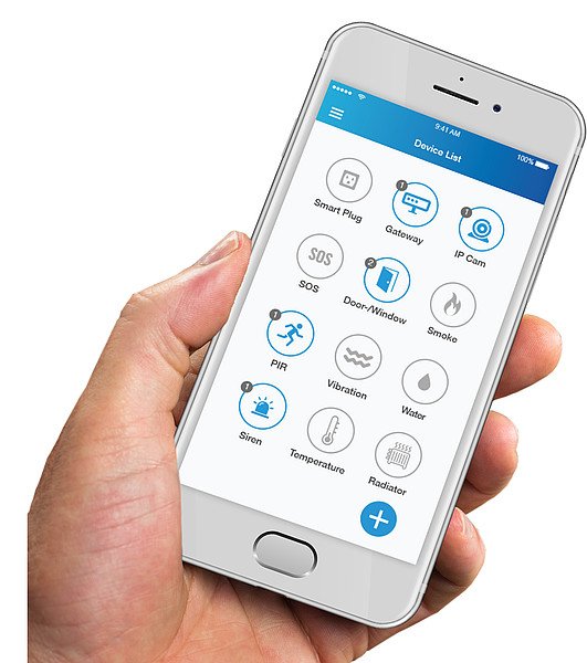 EAN 4030152060078 - Olympia ProHome 8791 sistema de alarma de seguridad Wifi Negro, Rojo, Blanco imagen 2