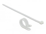 Delock 18875 Presilla Brida Tipo Escalera Nylon Blanco 10 Pieza(S)