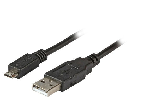 Efb Usb2.0 Anschlusscable A-Micro-B 5pol. St.-St. 0,5m Schwarz Classic