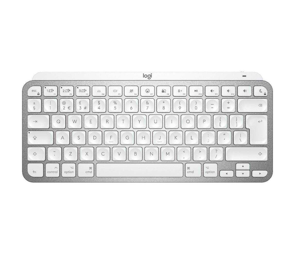 Logitech Mx Keys Mini For Mac Teclado Retroiluminación Bluetooth Qwerty Reino Unido Gris Pálido