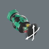 Wera Force Shape Compact Stubby Magazine Ra 2, Bit Set Black/Green, 6 Partes, 1/4 ", Con Función De Trinquete 05008892001