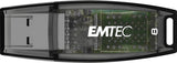Pendrive Emtec Usb-Stick 8  Gb C410  Usb 2.0 Color Mix Black