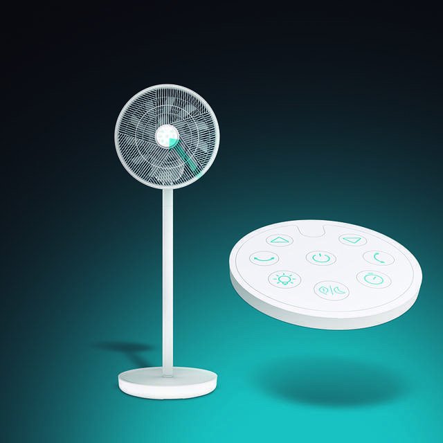 Ventilador De Pie Cecotec Energysilence 2600 Sunflower Portable 22w 16 Aspas 12 Velocidades