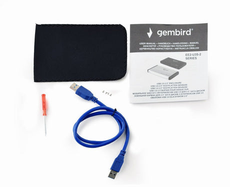 EAN 8716309111539 - Gembird EE2-U3S-2-B caja para disco duro externo Caja de disco duro (HDD) Azul 2.5" imagen 4