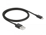 Delock Cable Datos Y Carga Usb Para Iphone, Ipad, Ipod Negro 1 M