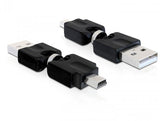 EAN 4043619652594 - DeLOCK 65259 cambiador de género para cable USB 2.0 A mini USB Negro imagen 1