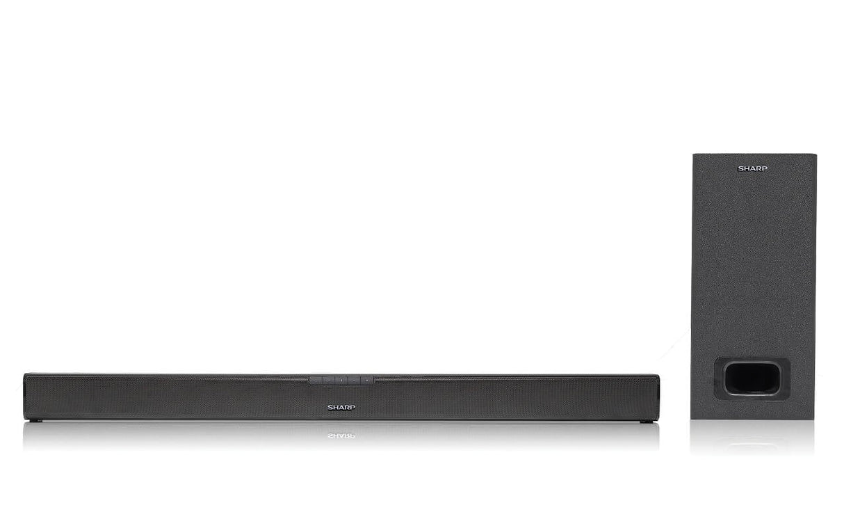 Barra De Sonido Compacta 2.1 Sharp  Sharp Ht-Sbw110 2.1 Slim Bt Con Hdmi Arc/Cec, 180w, Audio Óp