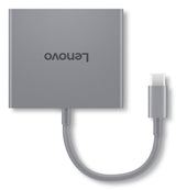 Lenovo Gx91r64790 Base Para Portátil Y Replicador De Puertos Alámbrico Usb 3.2 Gen 1 (3.1 Gen 1) Type-C Gris