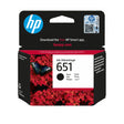 EAN 0889296160823 - HP 651 Black Original Ink Advantage Cartridge cartucho de tinta 1 pieza(s) Rendimiento estándar Negro imagen 1