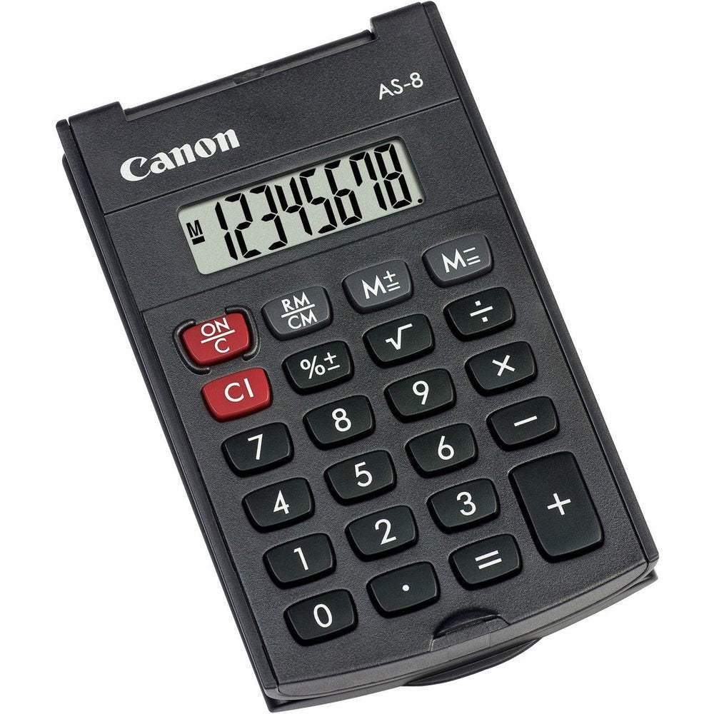 Canon Calculadora De Bolsillo As-8 Negra