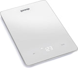 Gorenje Kt10lbw Blanco Encimera Rectángulo Báscula Electrónica De Cocina