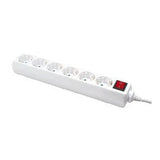 Regleta Logilink 6 Tomas Con Interruptor 1.5m Blanco Lps202