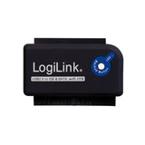 Logilink Adaptador Usb 2.0 A Ide Y Sata Con Alimentacion Negro Au0006c