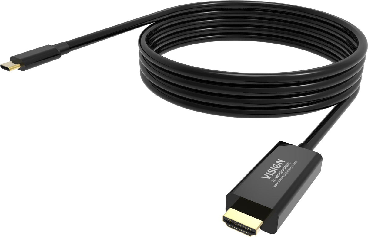 Vision Tc-2musbchdmi-Bl 2 M Usb Tipo C Hdmi Tipo A [Estándar] Negro