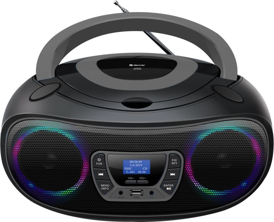 Denver Tdb-212gr Reproductor De Cd Portátil Gris