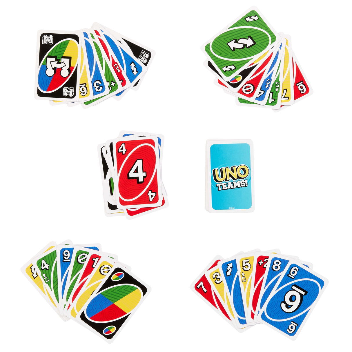 Mattel Games Uno Equipos, Juego De Cartas Hxt58