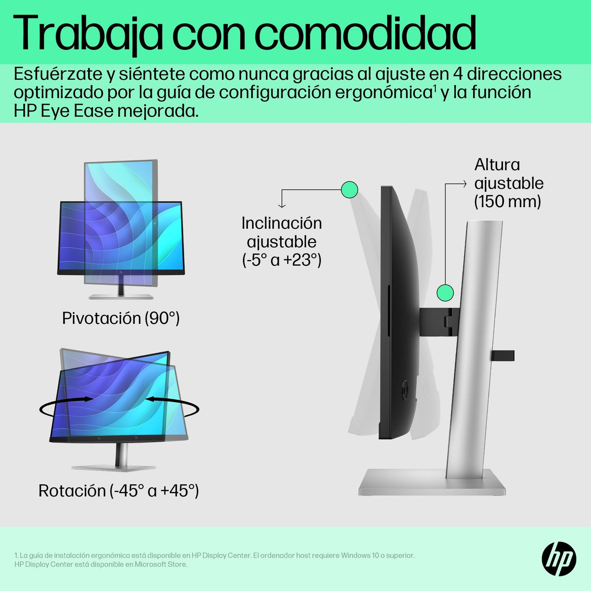 EAN 0196786298073 - HP E-Series E22 G5 FHD Monitor pantalla para PC 54,6 cm (21.5") 1920 x 1080 Pixeles Full HD LCD Negro, Pl imagen 8